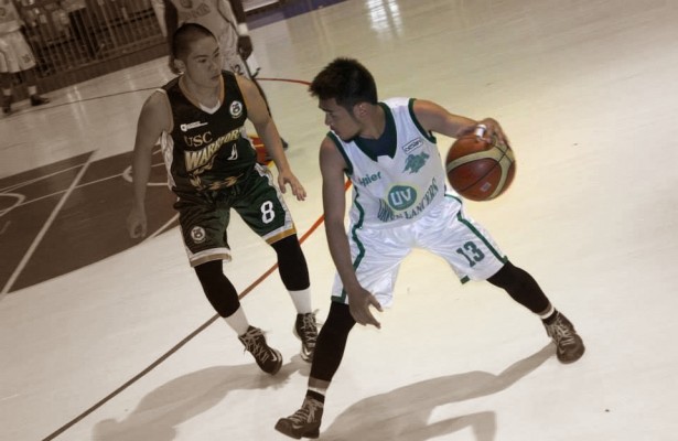 Abad nails 3 triples on edge